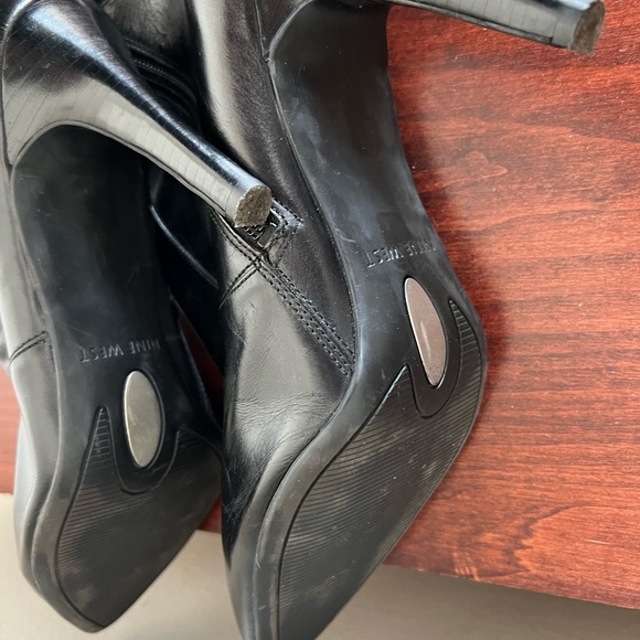 Nine West Pointed toe knee high Gallivant real leather boots 9M - Picture 6 of 6